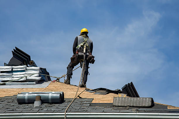 Professional Roof Replacement technician working in South Hadley, MA
